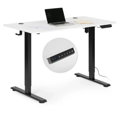 ModernHome JNI-D45A-1-1 Elektricky výškově nastavitelný psací stůl 120 x 60 cm, bílý