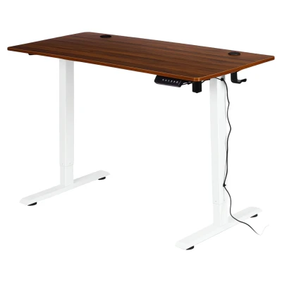ModernHome JNI-D45A-5-5 Elektricky výškově nastavitelný psací stůl 120 x 60 cm, hnědý