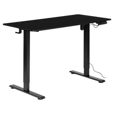 ModernHome JNI-D45A-1-16 Elektricky výškovo nastaviteľný stôl 120 x 60 cm, čierny