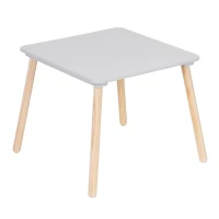 EcoToys 6163 Detský drevený stôl so stoličkami Koala, sivý
