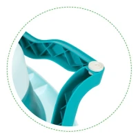 EcoToys HA-B37 Skladacie cestovné vanička s odtokom, modrá 