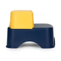 EcoToys HA-P17-18 Dětské WC sedátko se schůdky a podestou, modré