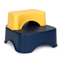 EcoToys HA-P17-18 Dětské WC sedátko se schůdky a podestou, modré