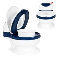 EcoToys HA-P05 Nočník s odnímatelnou vložkou WC prkénka, uzavírací, tmavě modrá