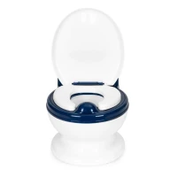 EcoToys HA-P05 Nočník s odnímatelnou vložkou WC prkénka, uzavírací, tmavě modrá