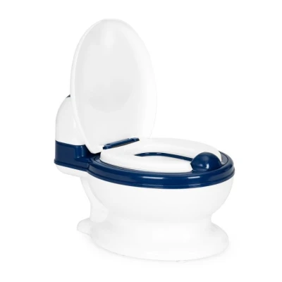 EcoToys HA-P05 Nočník s odnímatelnou vložkou WC prkénka, uzavírací, tmavě modrá