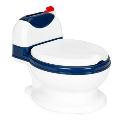 EcoToys HA-P05 Nočník s odnímatelnou vložkou WC prkénka, uzavírací, tmavě modrá