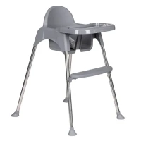EcoToys HC-135 Dětská jídelní židlička 2 v 1, šedá