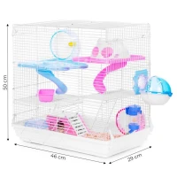 Petsi TR-1013 Klec pro křečka, morčata a hlodavce, kompletní vybavení 