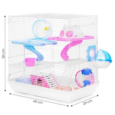 Petsi TR-1013 Klec pro křečka, morčata a hlodavce, kompletní vybavení 