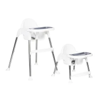 EcoToys HC-135 Dětská jídelní židlička 2 v 1, bílá
