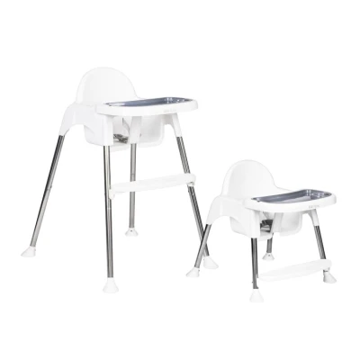 EcoToys HC-135 Dětská jídelní židlička 2 v 1, bílá