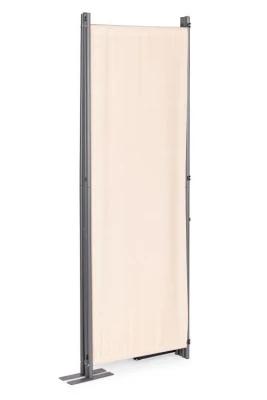 MultiGarden AW-022/4TLG Skladací záhradný a izbový paravan, 4-dielny, 167 x 216 cm, béžový