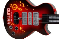 MultiStore HC566237 Dětská elektrická rocková kytara s LED diodami a výukou, červená