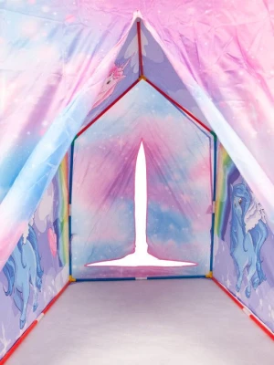 iPlay 8192 Dětský herní stan Rainbow 72 x 102 x 95 cm, jednorožec 