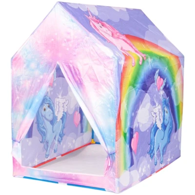 iPlay 8192 Dětský herní stan Rainbow 72 x 102 x 95 cm, jednorožec 
