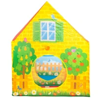 iPlay 8173 Dětský domeček se suchým bazénem 110 x 150 x 90 cm, farma