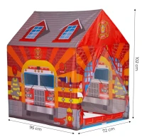 iPlay 8722 Detský stan na hranie 72 x 102 x 95 cm, hasičská stanica
