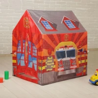 iPlay 8722 Detský stan na hranie 72 x 102 x 95 cm, hasičská stanica
