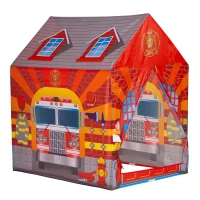 iPlay 8722 Detský stan na hranie 72 x 102 x 95 cm, hasičská stanica