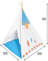EcoToys 8177 Dětský indiánský stan Teepee 120 x 120 x 150 cm