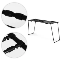 ModernHome BJ-1928 Stojící teleskopický sušák prádla 19 m, skládací, černý