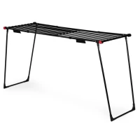 ModernHome BJ-1928 Stojící teleskopický sušák prádla 19 m, skládací, černý