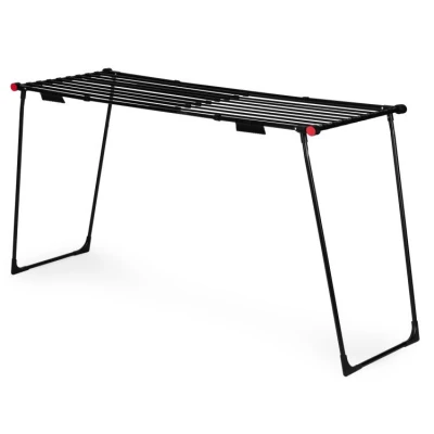 ModernHome BJ-1928 Stojící teleskopický sušák prádla 19 m, skládací, černý