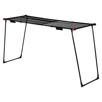 ModernHome BJ-1928 Stojící teleskopický sušák prádla 19 m, skládací, černý