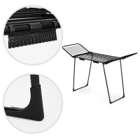 ModernHome BJ-1925 Stojící sušák na prádlo 25 m, 4 křídla, skládací, černý