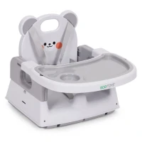 EcoToys HC523-GY Dětská jídelní židlička 3 v 1, šedá