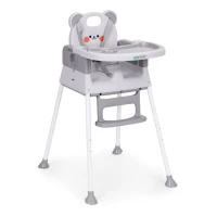 EcoToys HC523-GY Dětská jídelní židlička 3 v 1, šedá