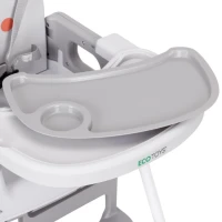EcoToys HC523-GY Dětská jídelní židlička 3 v 1, šedá