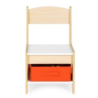 EcoToys ZKC-1C Detský nábytkový set, stôl + 2 stoličky s úložnými boxmi a tabuľou