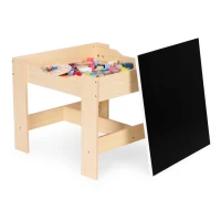 EcoToys ZKC-1C Detský nábytkový set, stôl + 2 stoličky s úložnými boxmi a tabuľou