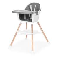 Detská vysoká stolička EcoToys HC508 2 v 1, sivá
