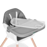 Detská vysoká stolička EcoToys HC508 2 v 1, sivá