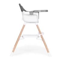 Detská vysoká stolička EcoToys HC508 2 v 1, sivá