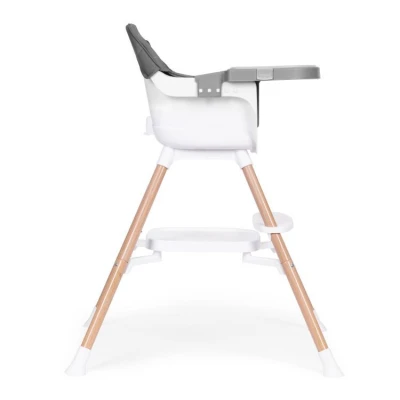 Detská vysoká stolička EcoToys HC508 2 v 1, sivá