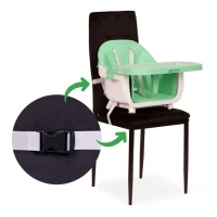 EcoToys HC508 Dětská jídelní židlička 2 v 1, zelená