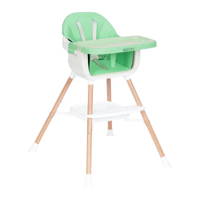 EcoToys HC508 Dětská jídelní židlička 2 v 1, zelená