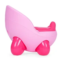 EcoToys PP112 Nočník s odnímatelnou vložkou s víkem, protiskluzové nožičky, růžový