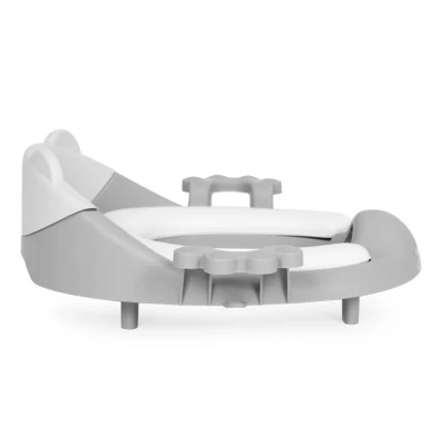 EcoToys PP104 Dětské WC prkénko s držadly a měkkým polštářkem, šedé