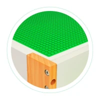 EcoToys XKF002 Detský nábytok, stôl + 2 stoličky, s doskou na hranie s stavebnicou