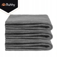 Ruhhy 27207 Magické utěrky z mikrovlákna na okna 30 x 40 cm, 3 ks, šedé 