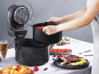 Verk 07373 Fritéza na horúci vzduch 5 l, 1200 W, dotykový LCD displej, 8 programov