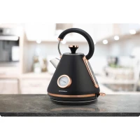 Berdsen 370100 Rýchlovarná kanvica s teplomerom 1,7 l BD-701, čierna