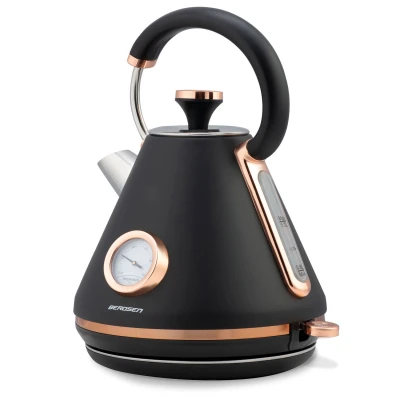 Berdsen 370100 Rýchlovarná kanvica s teplomerom 1,7 l BD-701, čierna