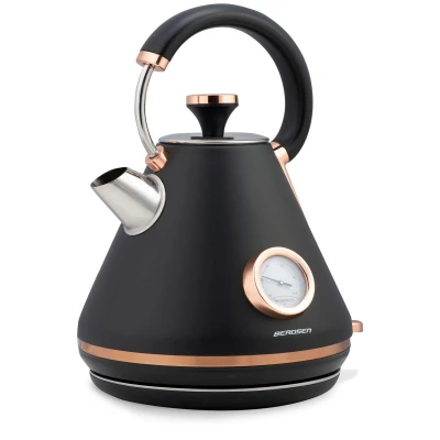 Berdsen 370100 Rýchlovarná kanvica s teplomerom 1,7 l BD-701, čierna