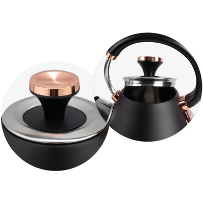 Berdsen 370100 Rýchlovarná kanvica s teplomerom 1,7 l BD-701, čierna